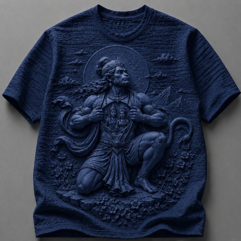 Lord Hanuman Celestial Devotion T-Shirt