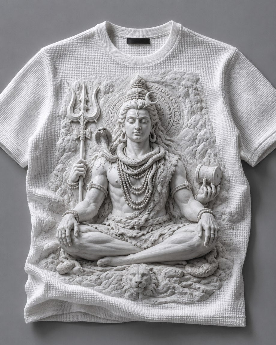 Lord Shiva Eternal Peace White T-Shirt