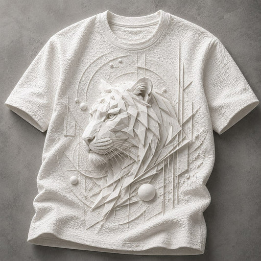 Wild Tiger Heritage Art White T-Shirt