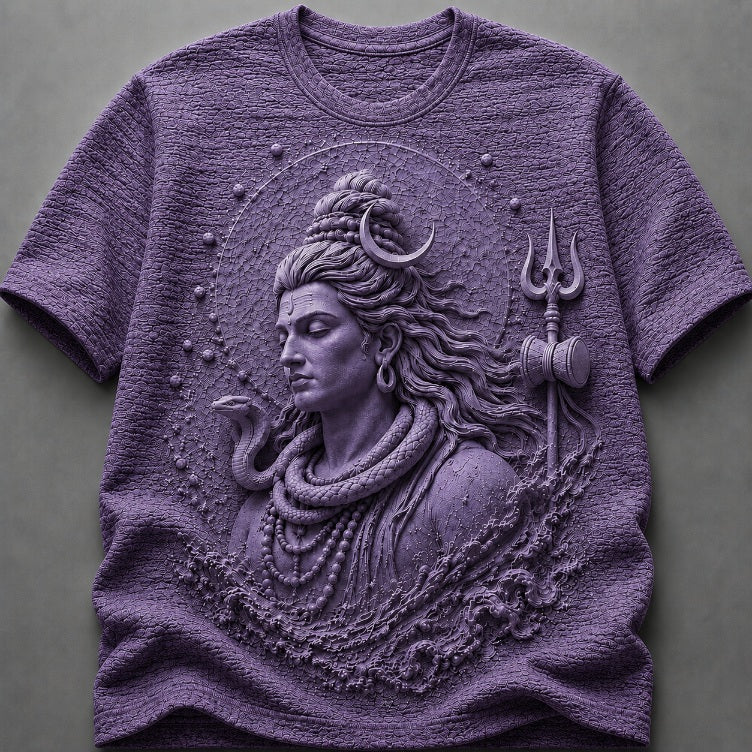 Lord Shiva Divine Serenity White T-Shirt