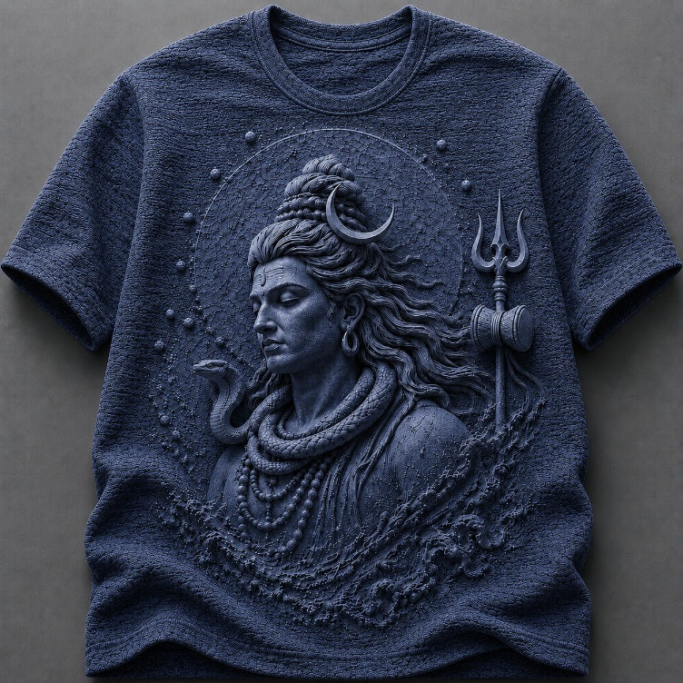 Lord Shiva Divine Serenity White T-Shirt