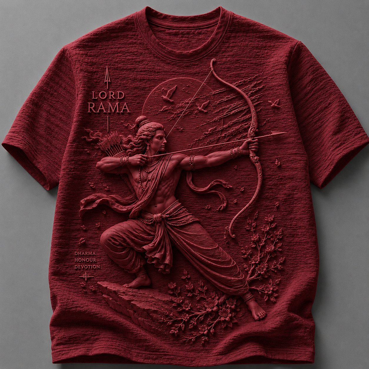 Lord Rama Divine Valor White T-Shirt