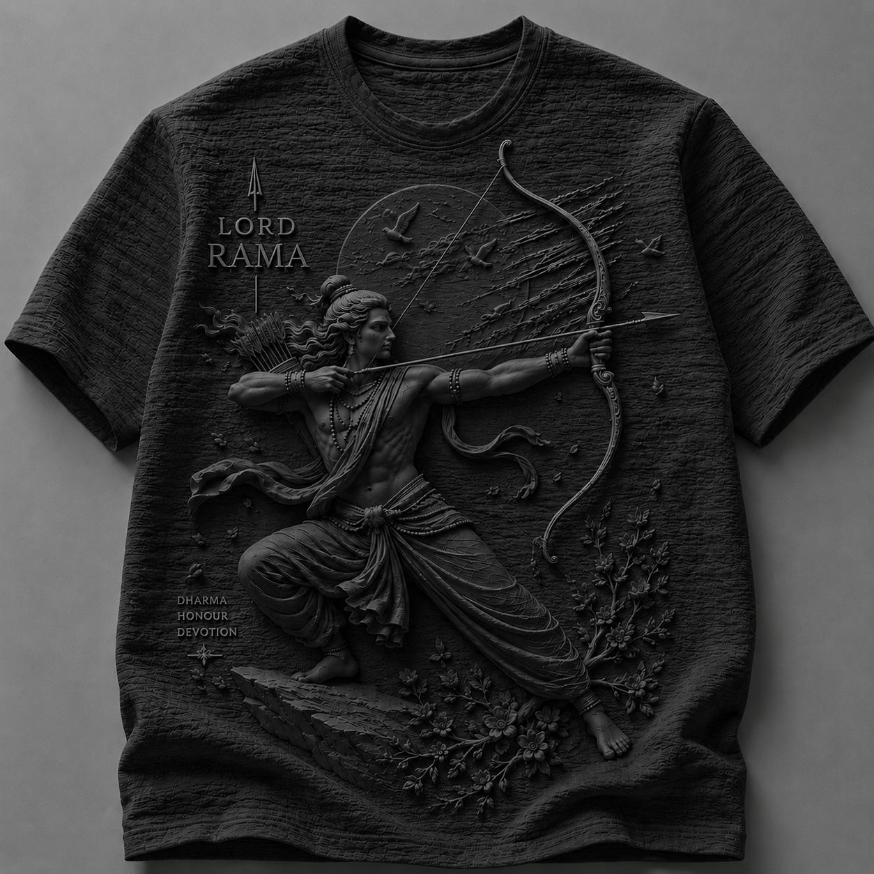 Lord Rama Divine Valor White T-Shirt