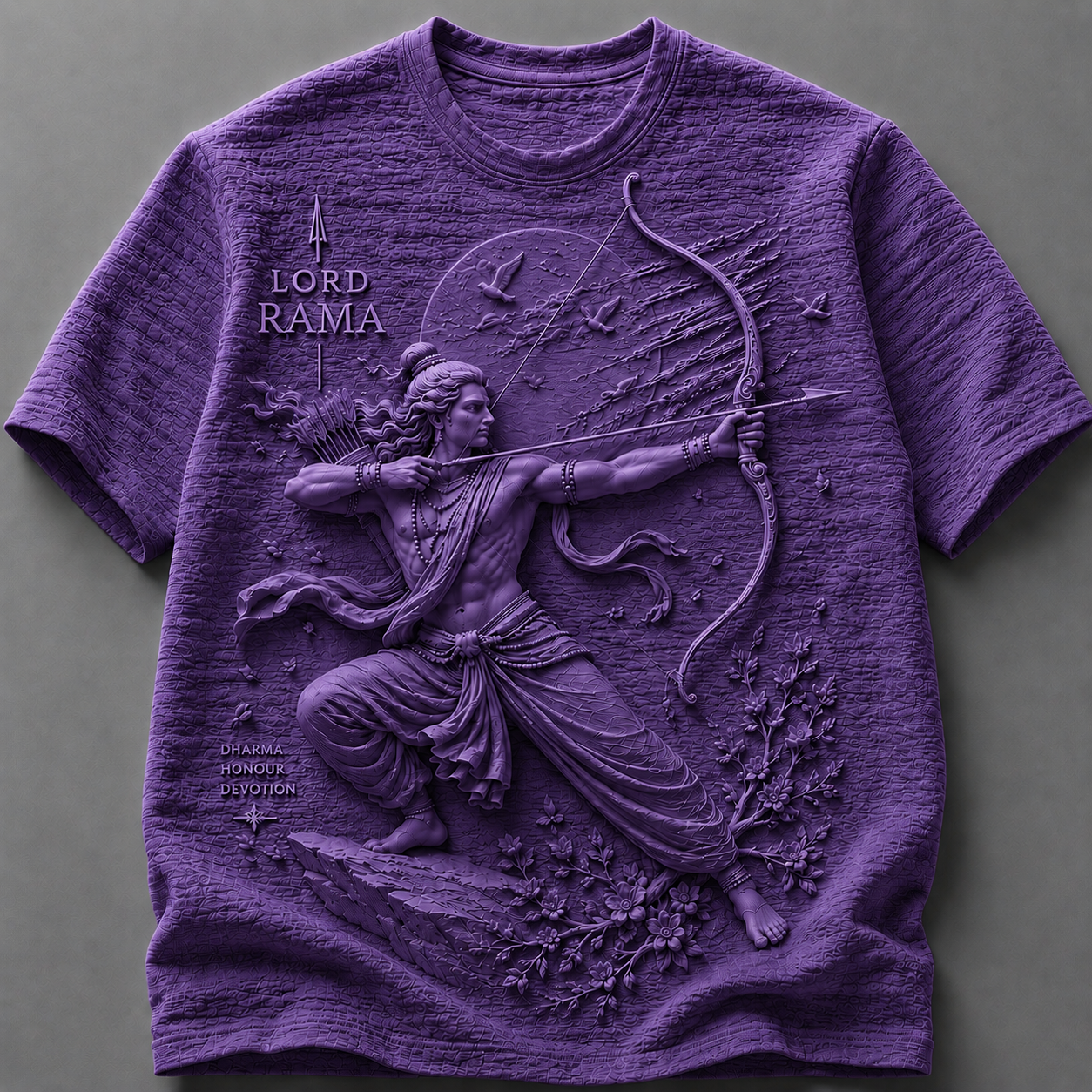 Lord Rama Divine Valor White T-Shirt
