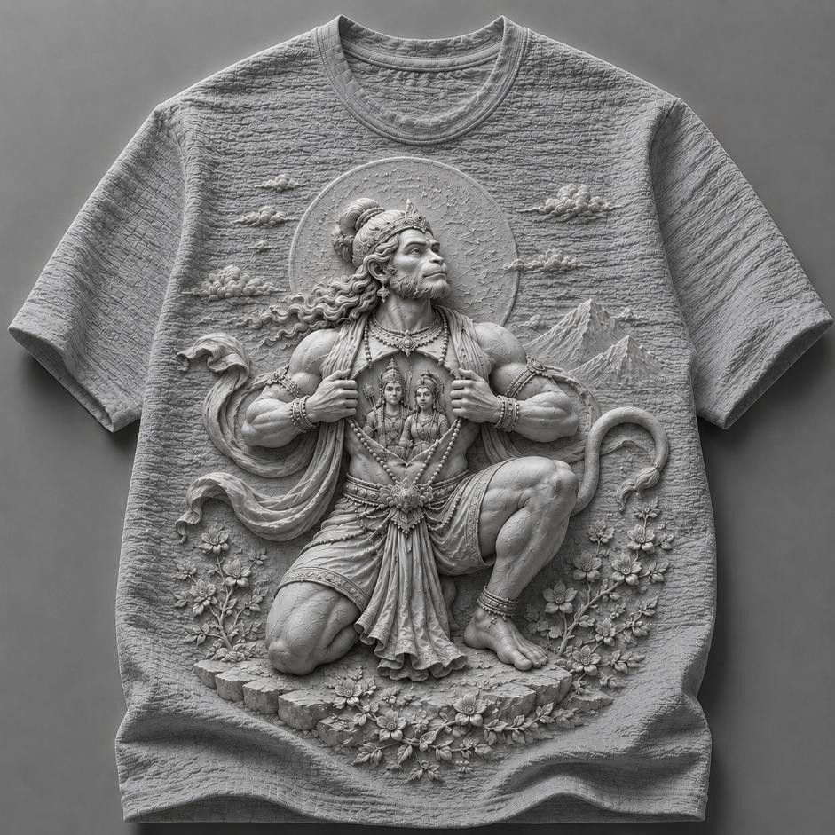Lord Hanuman Celestial Devotion T-Shirt