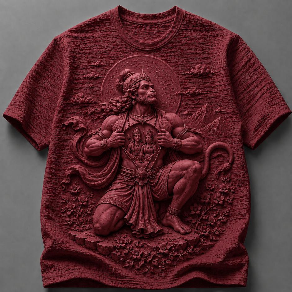 Lord Hanuman Celestial Devotion T-Shirt