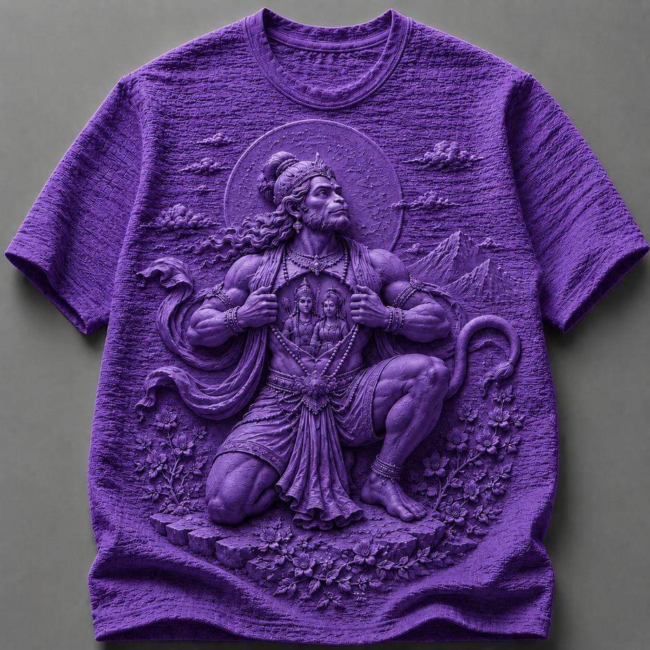Lord Hanuman Celestial Devotion T-Shirt