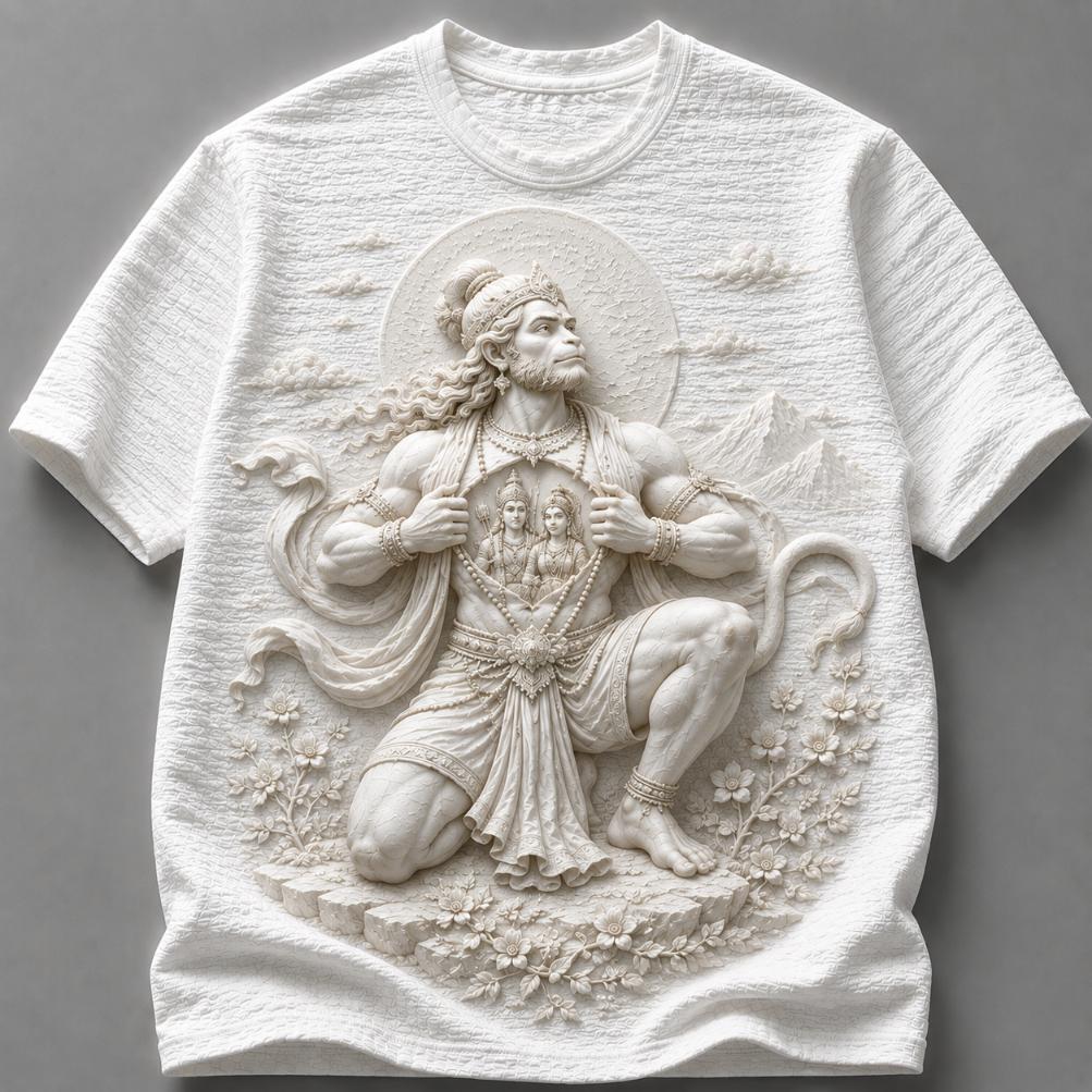 Lord Hanuman Celestial Devotion T-Shirt
