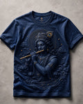 Lord Krishna Mystic Flute Blue T-Shirt
