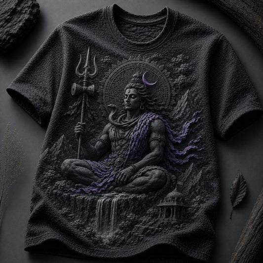 Lord Shiva Mystic Energy Black T-Shirt