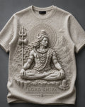 Lord Shiva Peaceful Wisdom Stone Beige T-Shirt